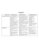 CUADRO COMPARATIVO ASPECTOS DESARROLLO CRECIMIENTO SUBDESARROLLO