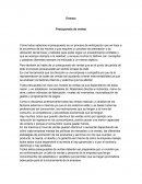 Reseña sobre l Presupuesto de ventas