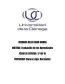 Evaluacion de los APRENDIZAJES