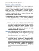 Cual es la Actividad 1 Comerciante y empresa