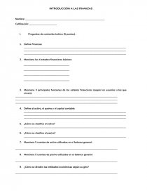 EXAMEN DE INT A FINANZAS. Página 1