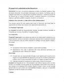 El papel de la administración financiera. FORMAS LEGALES DE LA ORGANIZACIÓN EMPRESARIA