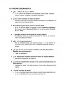 Actividad Diagnostica, Base de Datos