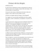 Las drogas INTRODUCCION: