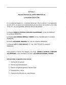 Acta de reunión ordinaria de junta directiva