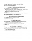 Resumen de Adorar: La Máxima Prioridad - John McArthur