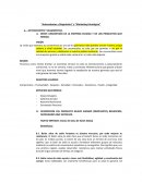 Antecedentes y Diagnóstico” y “Marketing Estratégico