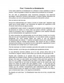 Pros Y Contra De La Globalización