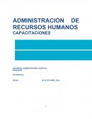 Administracion de Recursos Humanos Capacitaciones