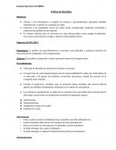 Politicas disciplinarias