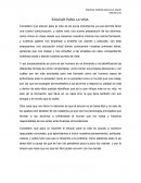 Educar para la vida