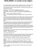 IGUALANDIA: un mundo no tan mágico