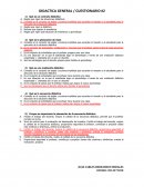 DIDACTICA GENERAL / CUESTIONARIO #2