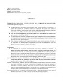 Actividad Administración de empresas. Vistazo a un pais