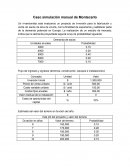 Caso simulación manual de Montecarlo
