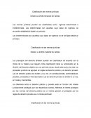 Clasificación las normas jurídicas