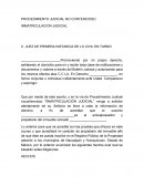 Juicio No Contencioso de Inmatrculacion He inscripcion