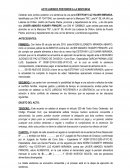 Acto Jurídico Posterior a la Sentencia