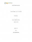 TAREA MOMENTO INICIAL ENSAYO SOBRE LA LEY 1314 DE 2009