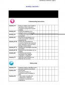 Ingles 2 Activity List-Unit 1