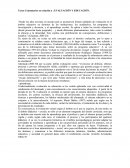 Tarea Comentarios en relación a : EVALUACIÓN Y EDUCACIÓN