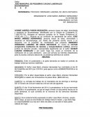 PROCESO ORDINARIO LABORAL DE UNICA INSTANCIA