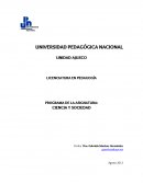 PROGRAMA DE LA ASIGNATURA: CIENCIA Y SOCIEDAD