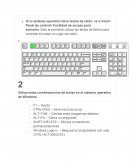 Utiliza estas combinaciones de teclas en el sistema operativo de Windows.