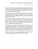 Fundamentos de las Relaciones Internacionales