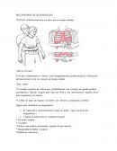 Es lo que comúnmente se conoce como atragantamiento, producido por la obstrucción del paso de aire en la vía aire por un cuerpo extraño.