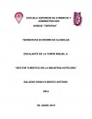 SECTOR TURISTICO EN LA INDUSTRIA HOTELERA