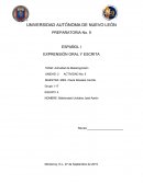 EXPRENSIÓN ORAL Y ESCRITA