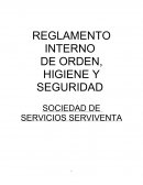RECIBO DE REGLAMENTO INTERNO DE ORDEN, HIGIENE Y SEGURIDAD