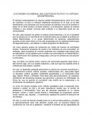 LA ECONOMÍA COLOMBIANA, UNA CUESTIÓN DE POLÍTICA Y EL ENFOQUE NEOEMPRESARIAL.