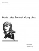 En el siguiente trabajo presentaré a la escritora María Luisa Bombal