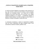 Rendimiento de un deportista