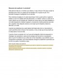 Resumen de la película “La terminal”.