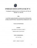 Tema Ejemplo de monografias sobre el Internet