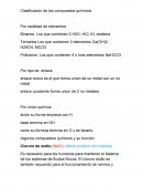 Cuales son los Apuntes De Quimica (clasificacion de los compuestos quimicos)