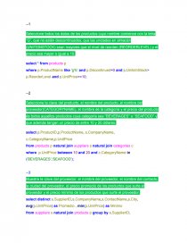 Ejercicios Mysql. Página 1