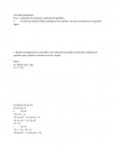 Se tiene una masa de 500g sostenida por dos cuerdas , tal como se muestra en la siguiente figura