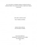 COMUNICACIONES Y DE LOS DELITOS CONTRA LA LIBERTAD DE TRABAJO Y ASOCIACIÓN