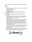 Sitios para almacenar información