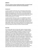 Ensayo ¿Por qué la salud es el factor principal que permite a una persona contar con los elementos necesarios para tener una vida productiva?