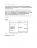 Ejercicio de Administración Financiera