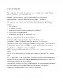 Personalidad. Algunas caracteristicas de las personalidades