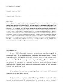 LA REFORMA DEL ESTATUTO UNIVERSITARIO: MODIFICACIONES DEBATIDAS POR LA HONORABLE ASAMBLEA UNIVERSITARIA (HAU).. Página 1