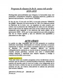 Programa de clausura de fin de cursos ciclo escolar 2014-2015