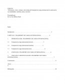 Modalidades del transporte de carga internacional: Análisis comparativo de costos