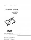 Diario del profesor. El profesor como investigador en el aula